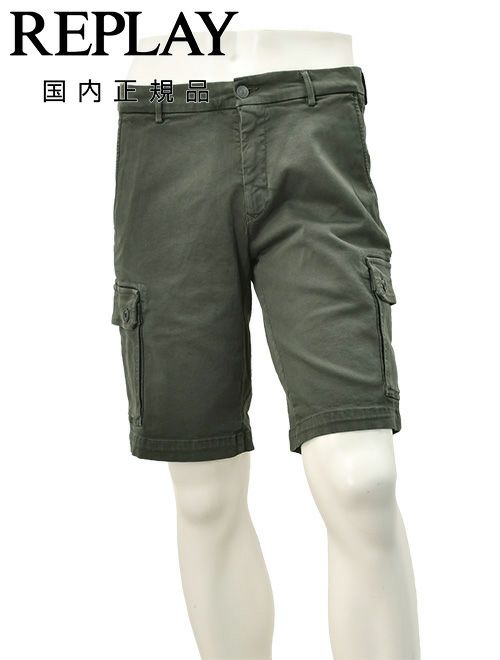 ミリタリーっぽさを上品に彩ったREPLAY / リプレイのカーゴショーツ
