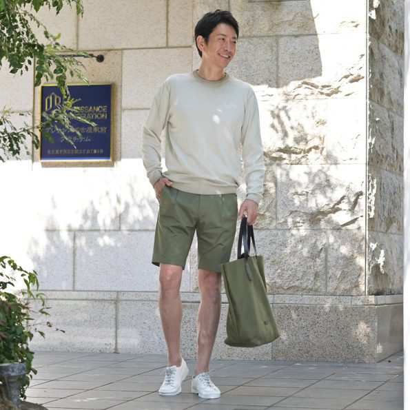 REPLAY リプレイ グラデーションニット サマーニット グリーン コーデ