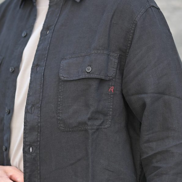 REPLAY リプレイ リネンシャツ CPOシャツ ディティール