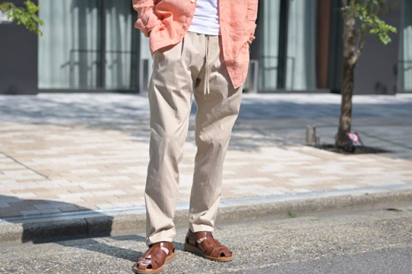 BRIGLIA1949 ブリリア イージースラックス チノ ベージュ