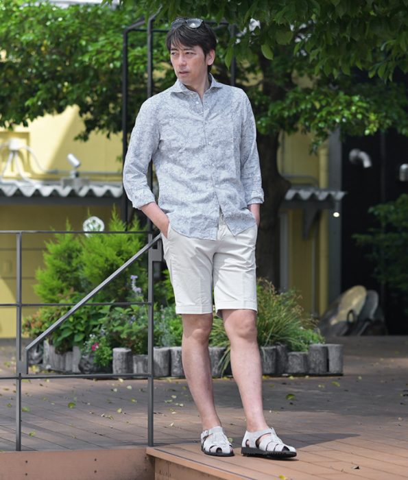 フィナモレシャツ 夏コーデ