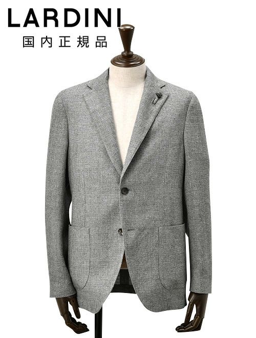 ラルディーニ　シャツジャケット　グレー　ネンウール