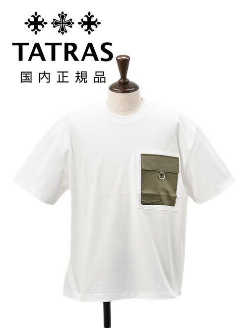 タトラス　半袖　Tシャツ　ヴェント　クルーネック　カットソー　ホワイト