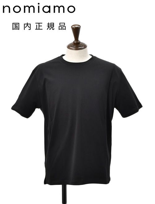 ノミアモ　半袖　Tシャツ　クルーネックカットソー　スーピマコットン　ブラック　黒