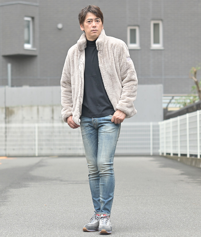 大人の遊び心を纏う、ラグジュアリーボアブルゾンコーデ