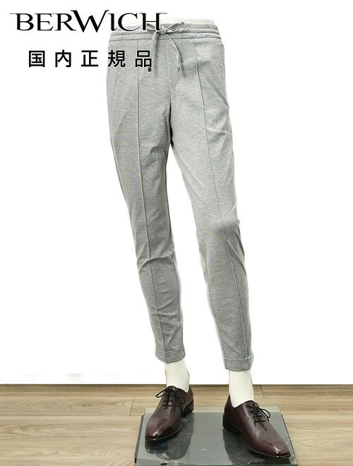 ベルウィッチ　イージーパンツ　アッカデュエ　干場義雅　別注モデル　ジャージースラックス　ライトグレー