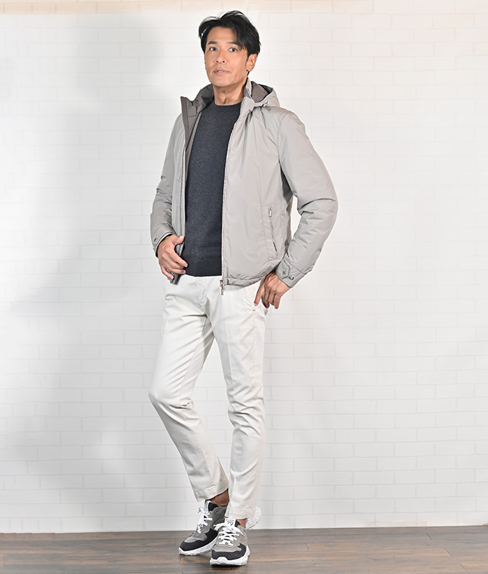 都会派イケオジに贈る、爽やかライトアウターコーデ