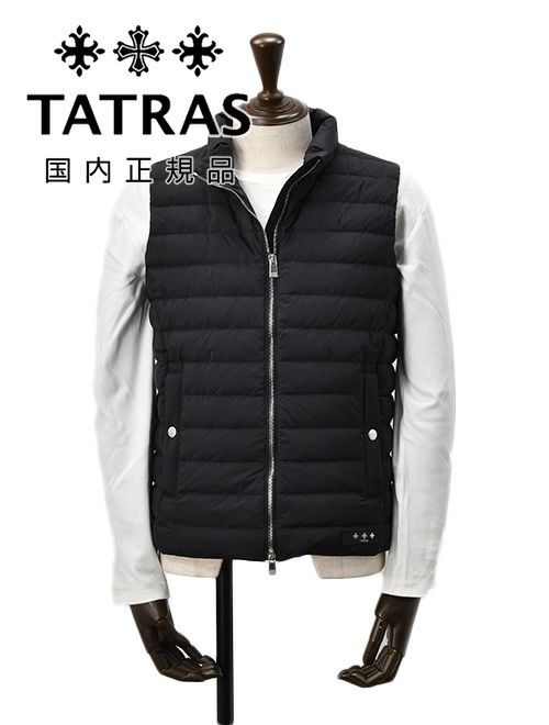 タトラス　ライトダウンベスト　ORGA　オルガ　ブラック　黒　シャイニーナイロン