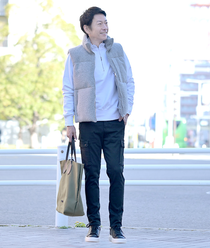 ラクなのにスタイル良く見える、大人のアウトフィット