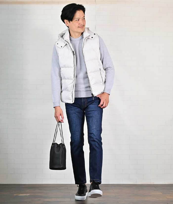 40代50代ホワイトダウンはこう着る！