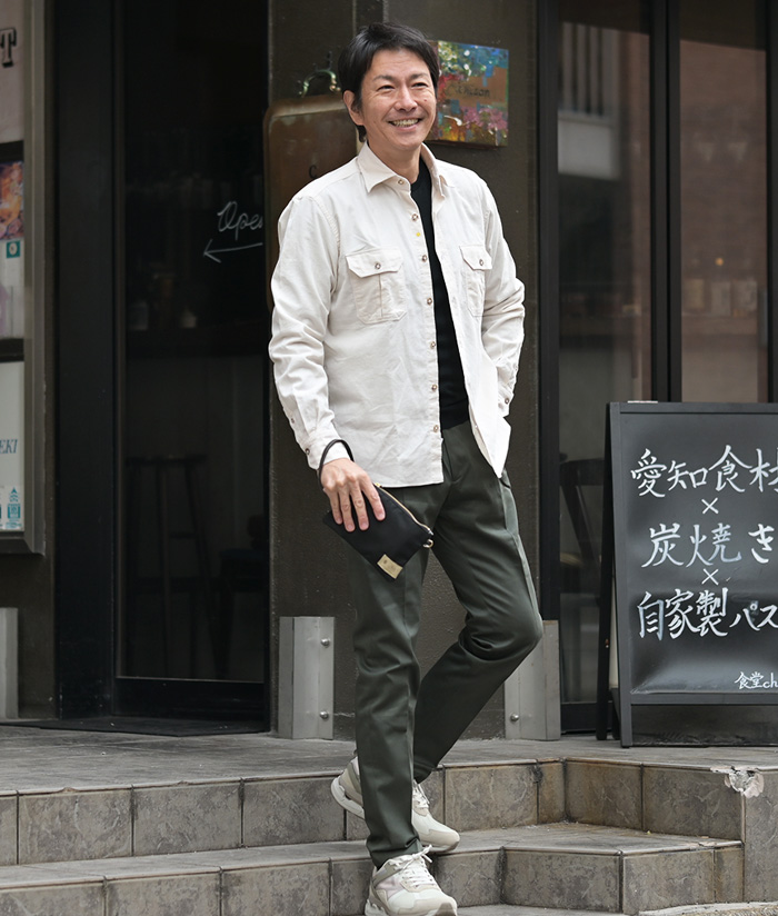 サファリシャツの活かし方