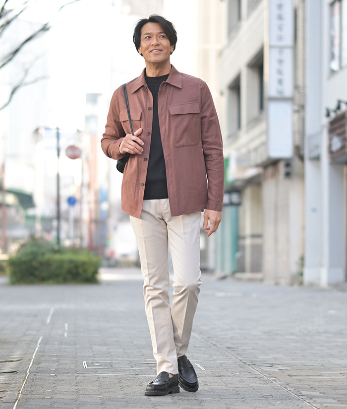 色気は色でつくる。大人の春ジャケット