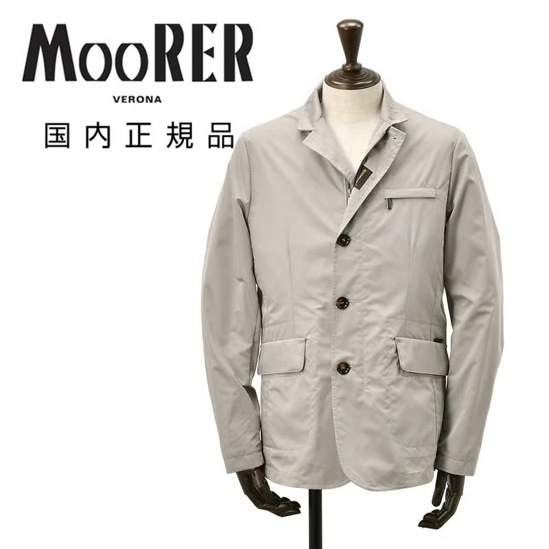 ムーレー　ジャケット型ブルゾン　GHIBERTI-KM　ギベルティ　グレージュ　春アウター　撥水