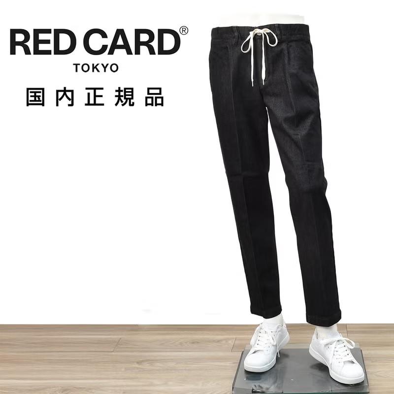 レッドカード トーキョー　デニムスラックス　イージーテーパードジーンズ　スラック　イージー　ブラック　ハイパワーストレッチデニム