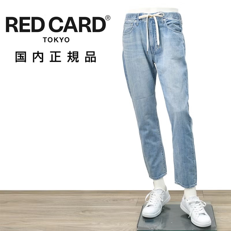 レッドカード トーキョー　デニムパンツ　イージーテーパードジーンズ　リズムプラス　Rhythm +　イージー　ヴィンテージライトブルー