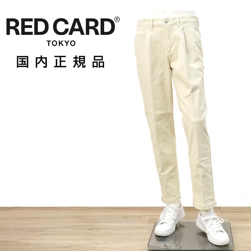 レッドカード トーキョー　デニムスラックス　コットンストレッチジーンズ　Slack　スラック　ヴィンテージホワイト　テーパード