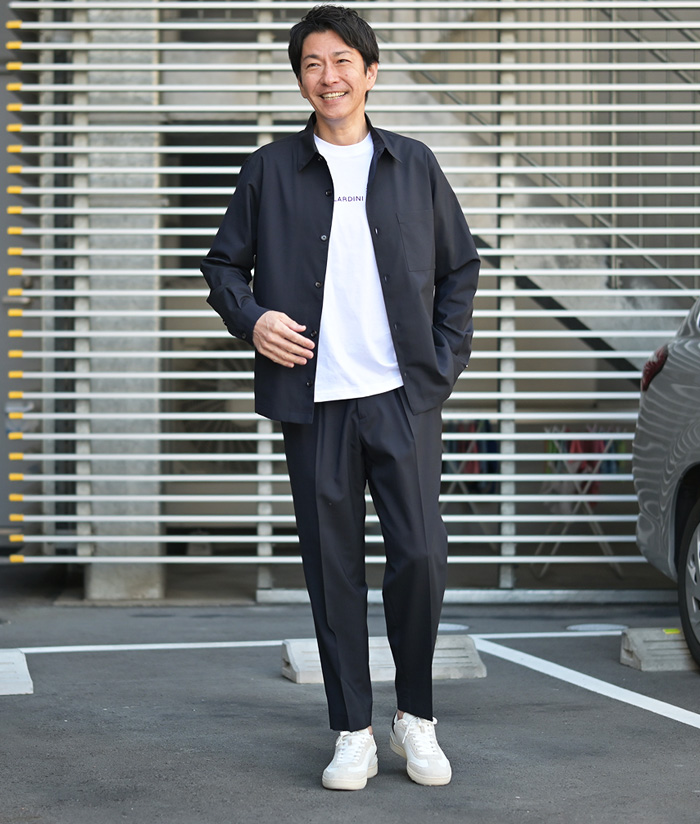 ラクなのに品がある。大人のセットアップスタイル