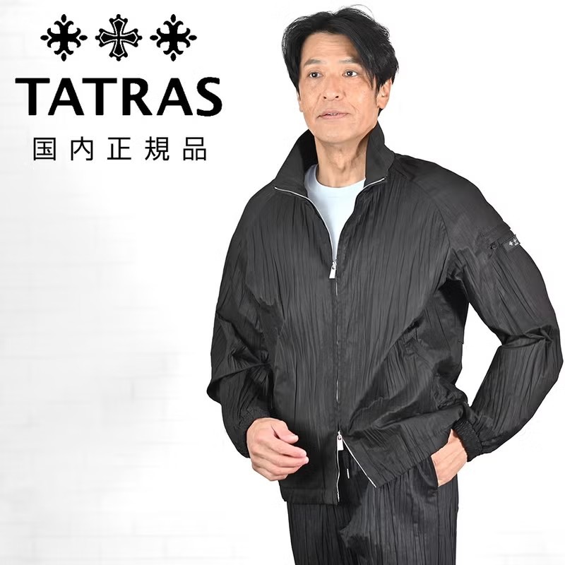 タトラス　スイングトップブルゾン　ライトアウター　レロス　LEROS　コットンツイル　ブラック