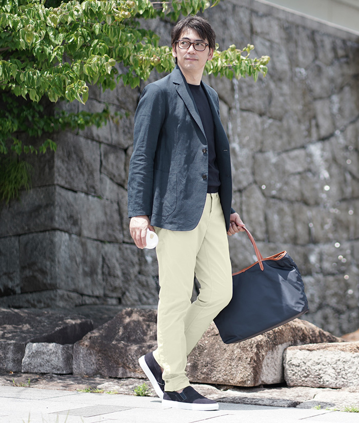 40代50代の夏を上品に惹き立てる、ジャケットスタイル