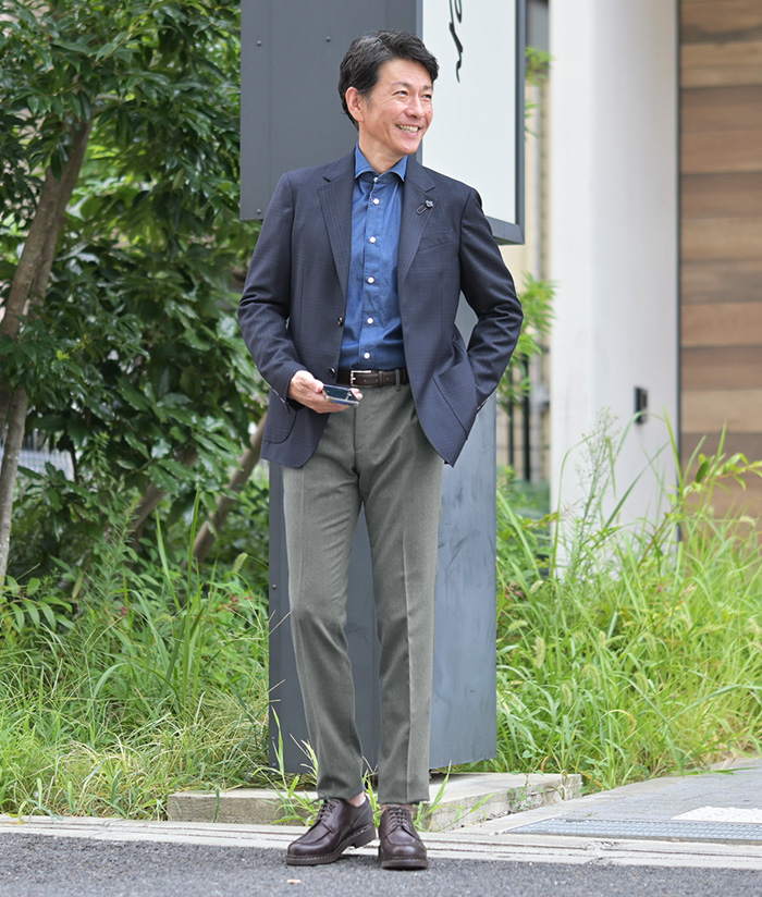仕事でも洒落て見える。大人の秋ジャケットコーデ