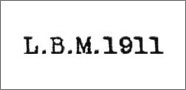 L.B.M.1911　エルビーエム