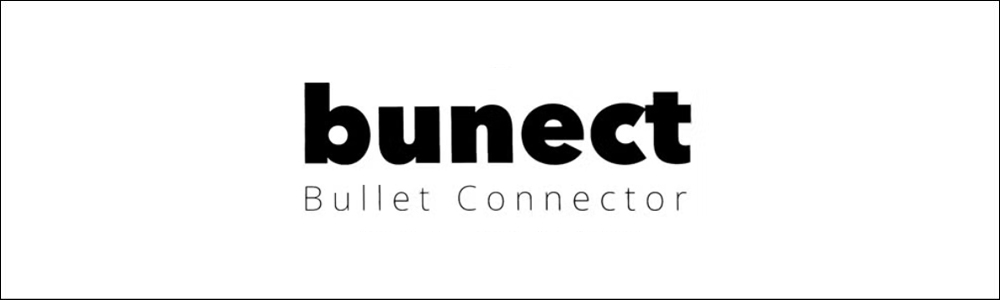 ブネクト（BUNECT / Bullet Connector） 新発想のカスタムメッシュバッグ 公式ブランドロゴバナー