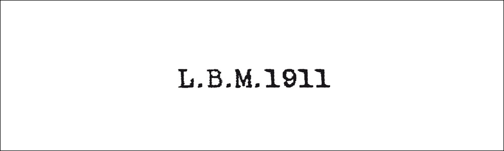 L.B.M.1911　エルビーエム1911