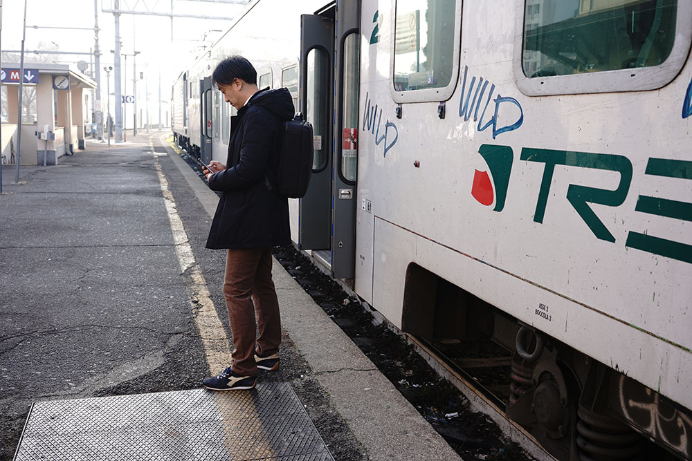 ミラノで電車