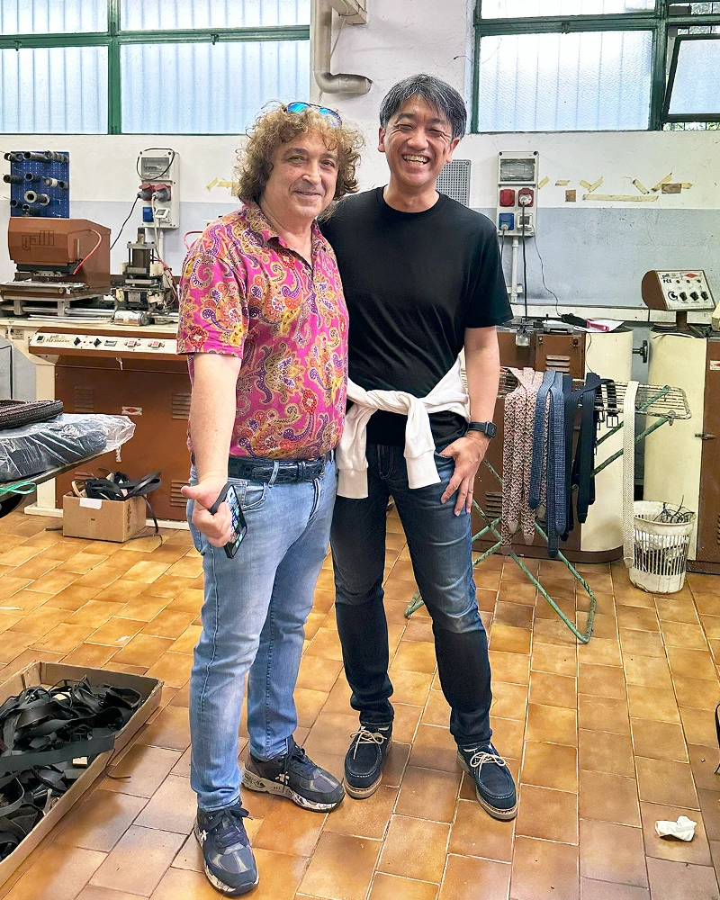 プレディビーノ　ジョンバンニさんと弊社バイヤー林