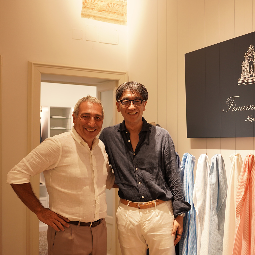フィナモレ Finamore 1925 ショールーム 100周年 ナポリ 職人 シャツメーカー