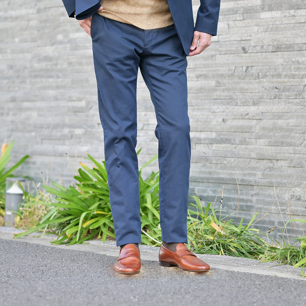 【62％OFF／定価38,500円】インコテックス 100型 春夏 リネンコットン 16S100-90895 国内正規品 SLIM FIT  ガーメントダイ INCOTEX SLACKS