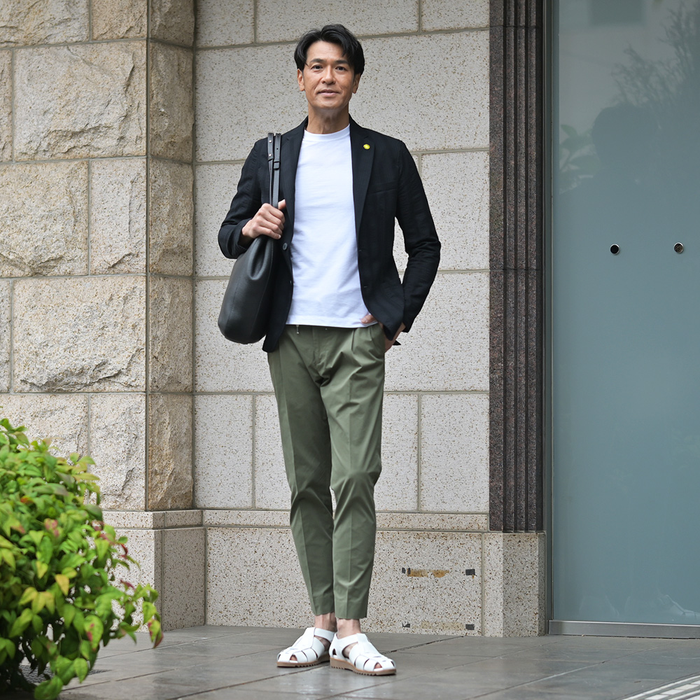 ZANONE（ザノーネ）アイスコットン 半袖Tシャツ　モデル着用スナップ