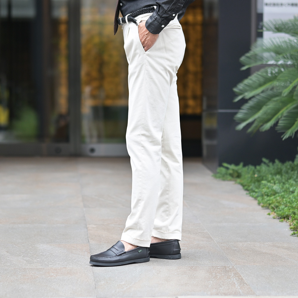 ブリリア　BRIGLIA1949　BG07 コットンストレッチ モールスキンパンツ　横からのシルエット画像