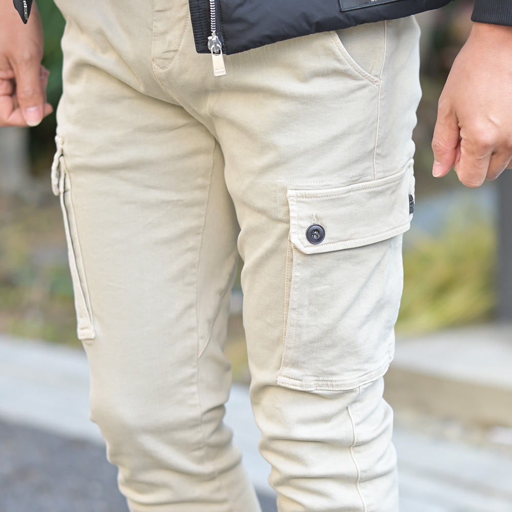 リプレイ　REPLAY　JAAN Hyperflex ストレッチカーゴパンツ　カーゴポケット