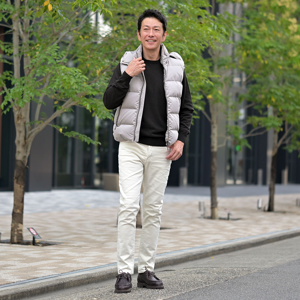 paraboot　パラブーツ　ミカエル　カジュアルコーデ