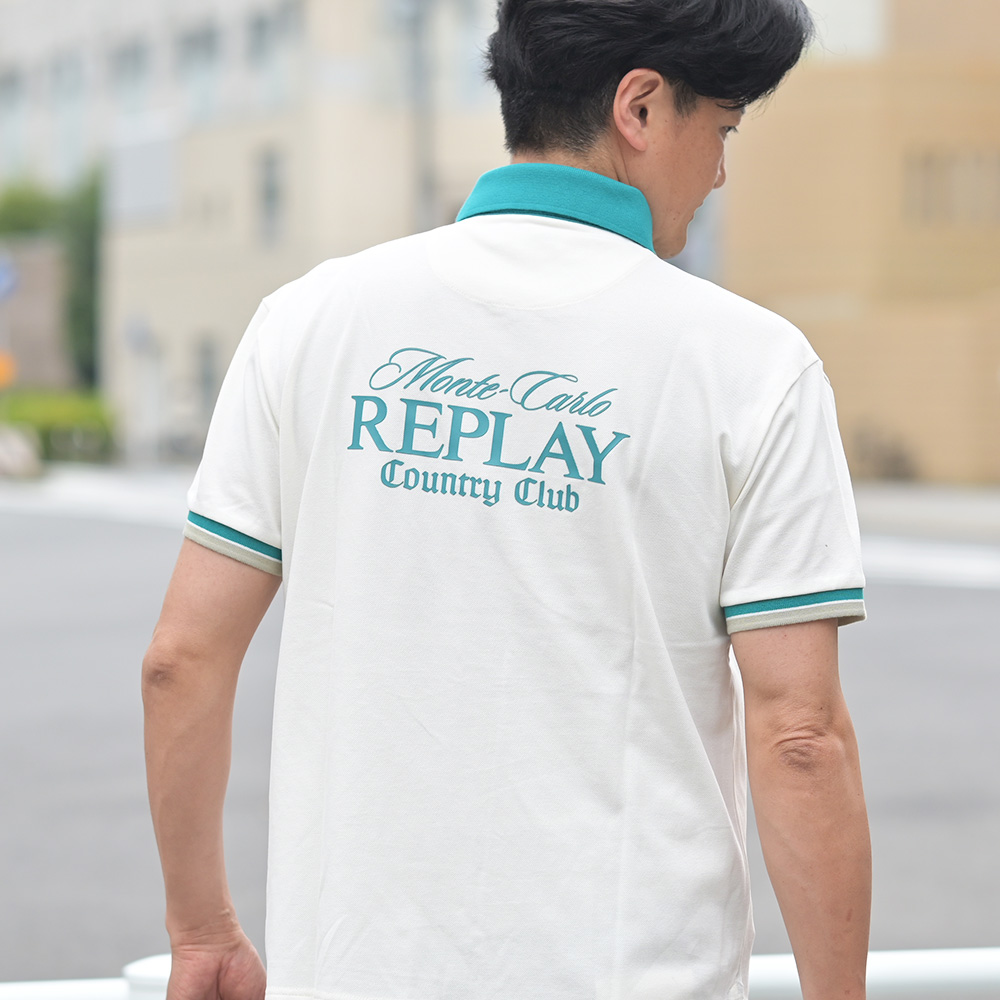 リプレイ　REPLAY　REPLAY&times;Monte Carlo Country Club ポロシャツ　背面のデザイン