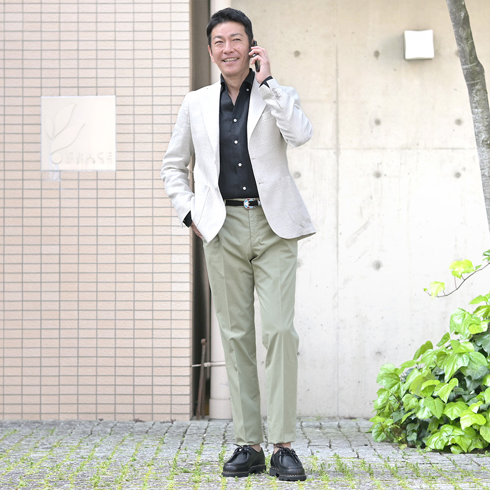 paraboot　パラブーツ　ミカエル　キレカジコーデ