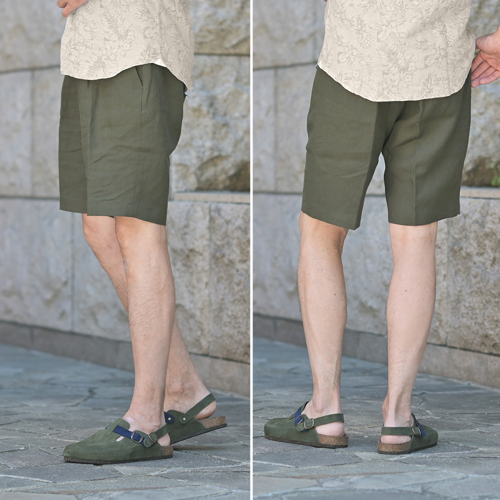 ベルウィッチ　BERWICH　スラックス　シルエット　SAKE 1P GYM SHORT（サケ ジム ショート）